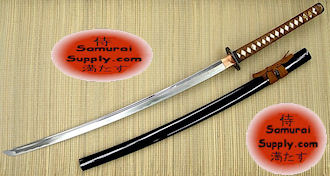 MAZ014BR- Masahiro White Shadow Katana Sword - Brown