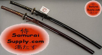 MA003B - Masahiro Cherry Blossom Katana Sword - Burgundy