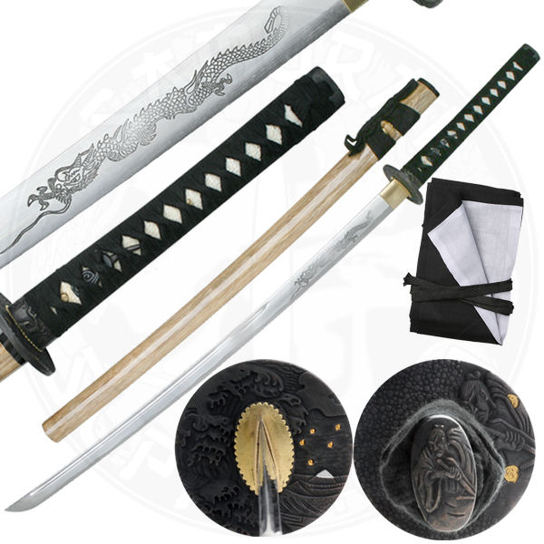 MC3054 - Bushido Tatsu Katana Sword - Natural Wood