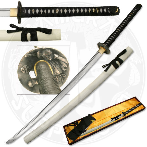 LU014W - Masahiro Hand Forged Katana- White